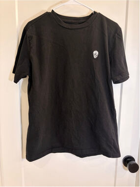 Taco Tuesday Black Graphic Tee Shirt Skeleton Hand Holding Rose Size Large